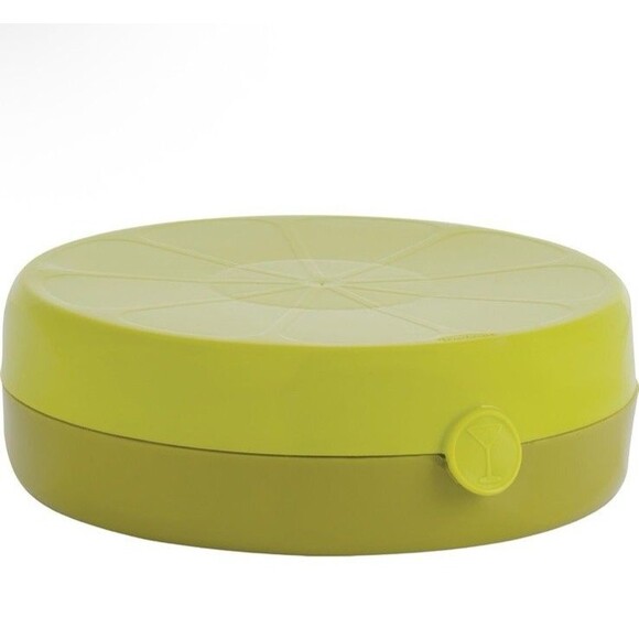 Trudeau 2-in-1 Glass Rimmer Juicer w/ Integrated Citrus Juicer Green Margarita - Picture 2 of 7